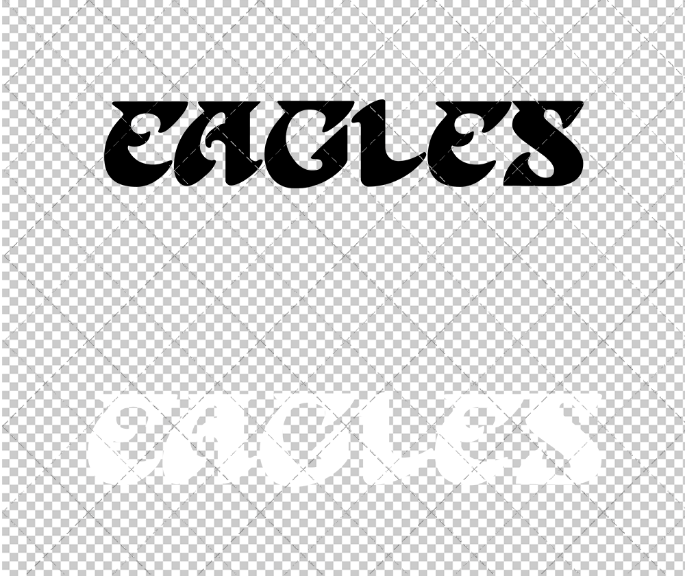 Philadelphia Eagles Wordmark 1972 002, Svg, Dxf, Eps, Png - SvgShopArt