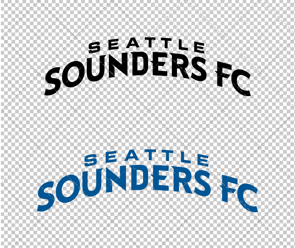 Seattle Sounders FC Wordmark 2009, Svg, Dxf, Eps, Png - SvgShopArt