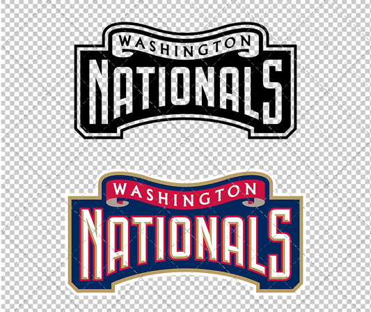 Washington Nationals Wordmark 2005, Svg, Dxf, Eps, Png - SvgShopArt