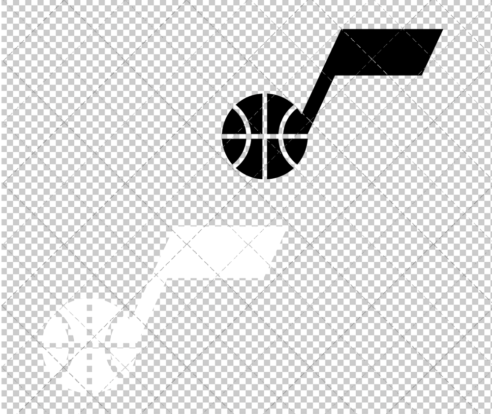 Utah Jazz Alternate 2022 002, Svg, Dxf, Eps, Png - SvgShopArt