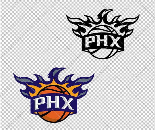 Phoenix Suns Alternate 2013, Svg, Dxf, Eps, Png - SvgShopArt