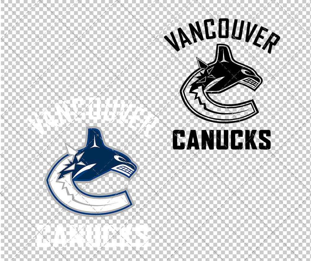 Vancouver Canucks Wordmark 2007 011, Svg, Dxf, Eps, Png - SvgShopArt