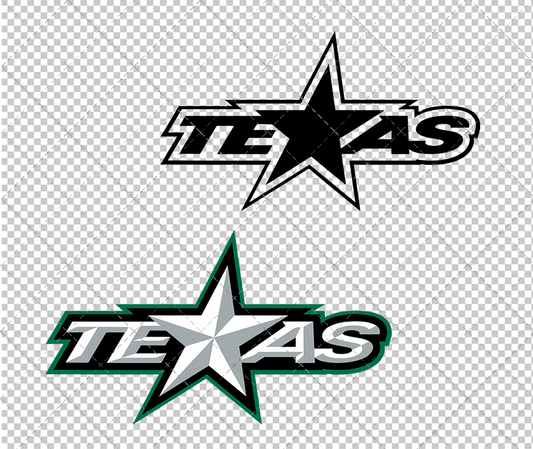 Dallas Stars Concept 2013 004, Svg, Dxf, Eps, Png - SvgShopArt