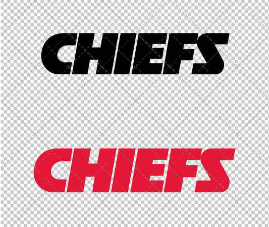 Kansas City Chiefs Wordmark 1981, Svg, Dxf, Eps, Png - SvgShopArt