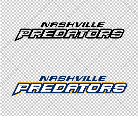 Nashville Predators Wordmark 1998, Svg, Dxf, Eps, Png - SvgShopArt