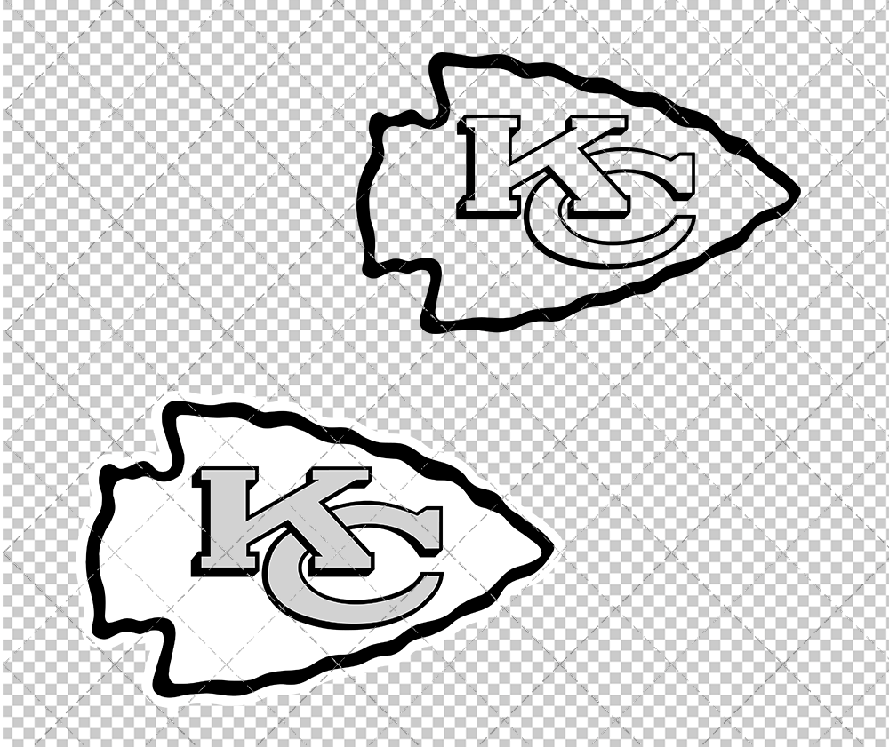 Kansas City Chiefs Concept 1972 005, Svg, Dxf, Eps, Png - SvgShopArt