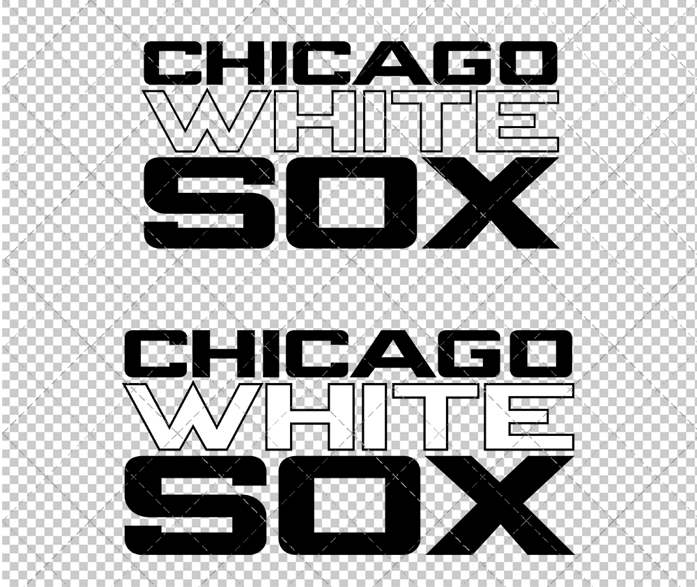 Chicago White Sox Wordmark 1991 002, Svg, Dxf, Eps, Png - SvgShopArt