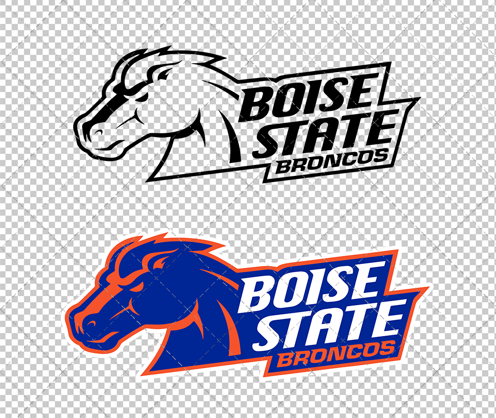 Boise State Broncos Secondary 2002 009, Svg, Dxf, Eps, Png