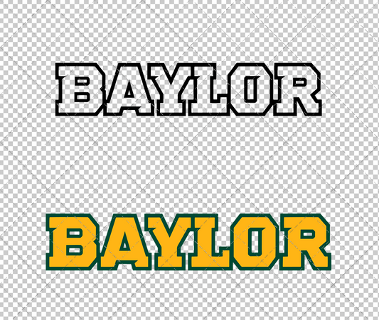 Baylor Bears Wordmark 2005 008, Svg, Dxf, Eps, Png - SvgShopArt