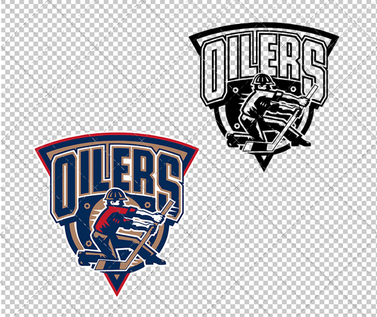 Edmonton Oilers Alternate 1996 002, Svg, Dxf, Eps, Png - SvgShopArt