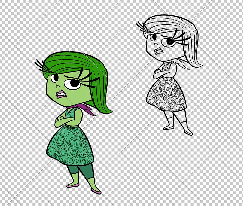 Disgust - Inside Out, Svg, Dxf, Eps, Png - SvgShopArt