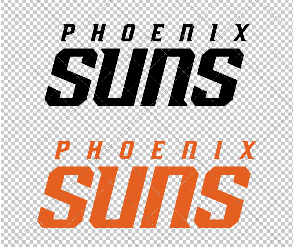 Phoenix Suns Wordmark 2000, Svg, Dxf, Eps, Png - SvgShopArt