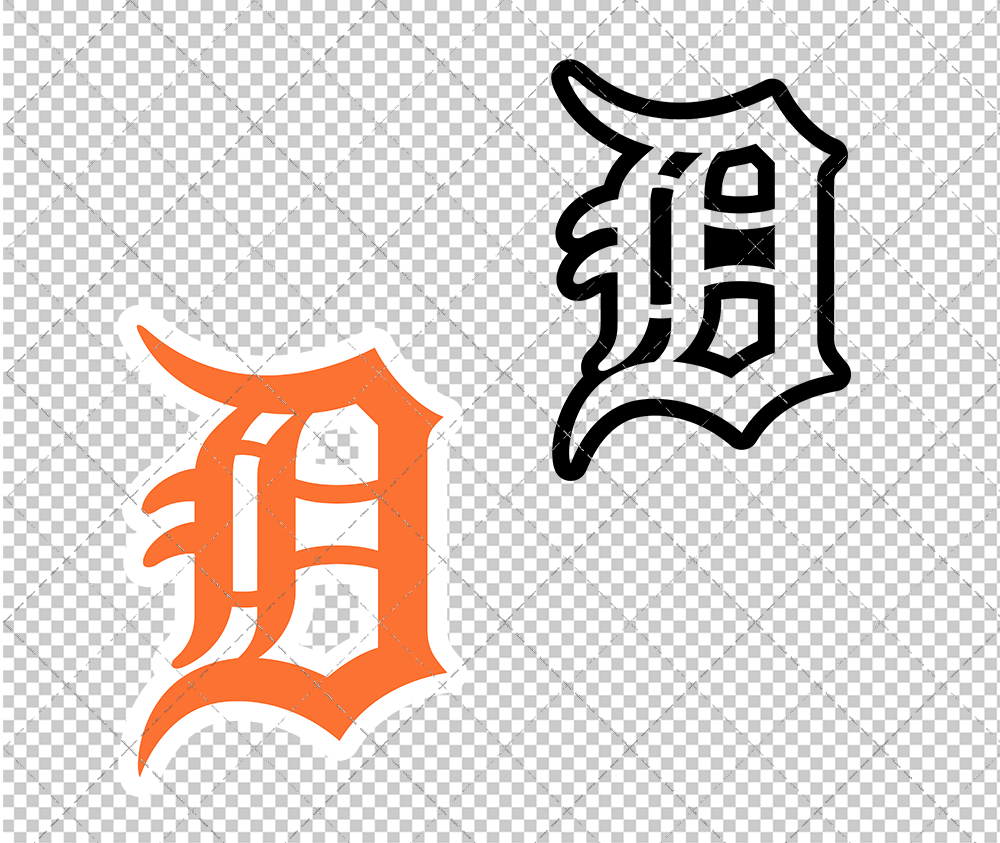 Detroit Tigers Cap 1972, Svg, Dxf, Eps, Png - SvgShopArt