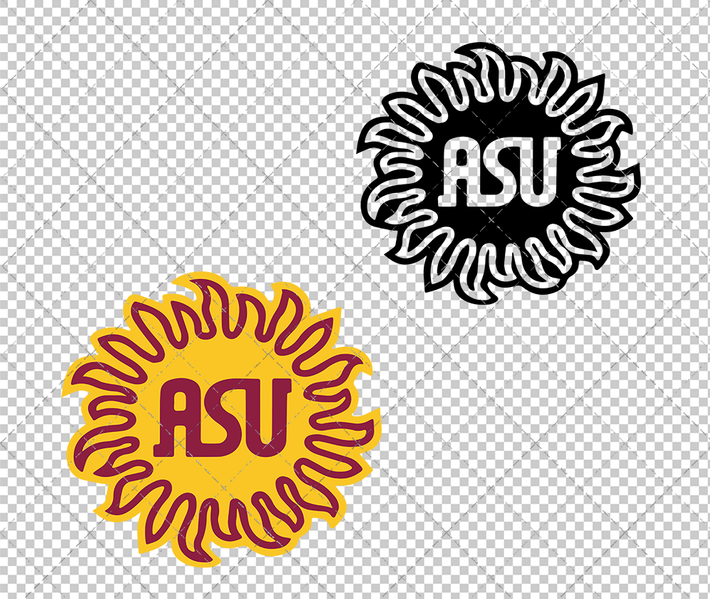 Arizona State Sun Devils Alternate 1975, Svg, Dxf, Eps, Png - SvgShopArt