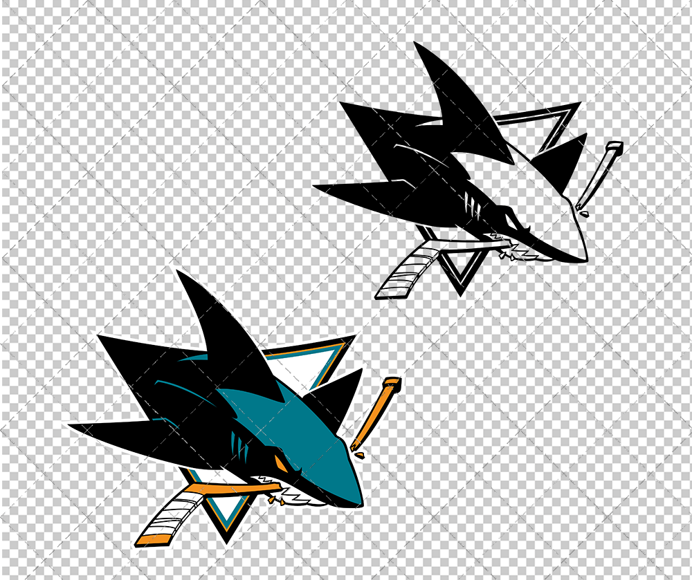 San Jose Sharks 2008, Svg, Dxf, Eps, Png - SvgShopArt