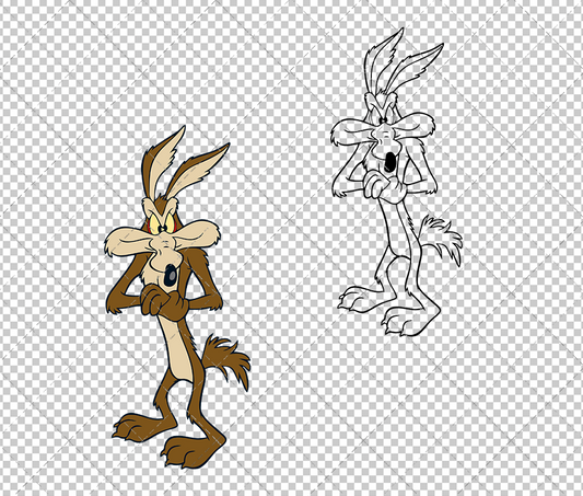 Wile E. Coyote - Looney Tunes, Svg, Dxf, Eps, Png - SvgShopArt