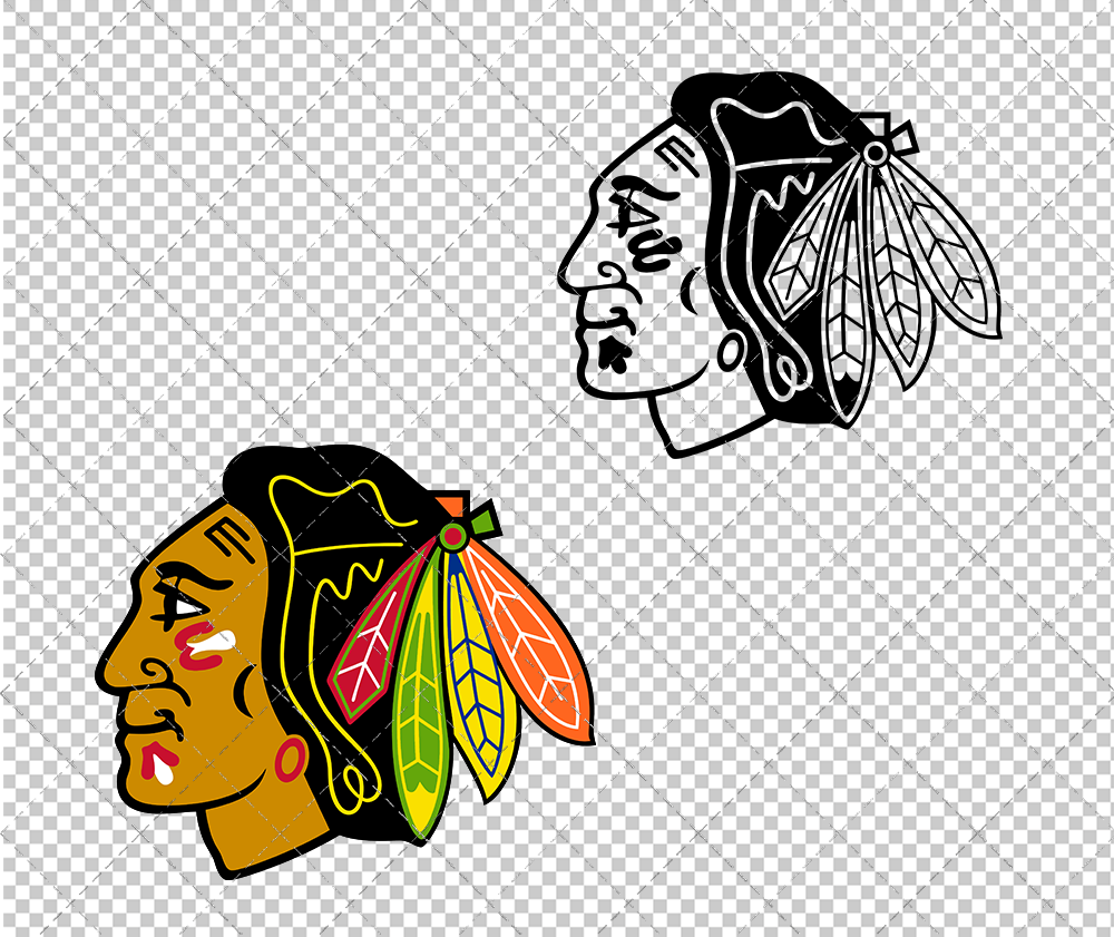 Chicago Blackhawks 1997, Svg, Dxf, Eps, Png - SvgShopArt