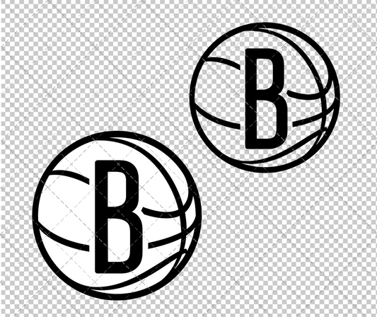 Brooklyn Nets Alternate 2012 003, Svg, Dxf, Eps, Png - SvgShopArt