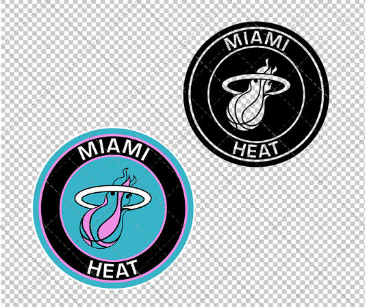 Miami Heat Vice Circle 2017, Svg, Dxf, Eps, Png - SvgShopArt