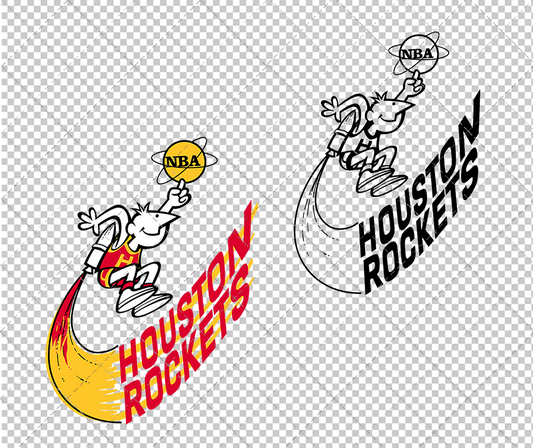 Houston Rockets 1971, Svg, Dxf, Eps, Png - SvgShopArt