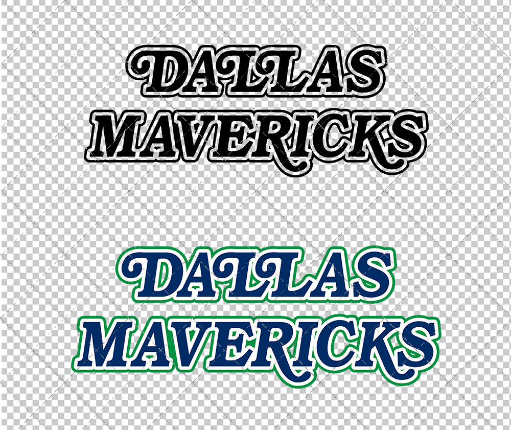 Dallas Mavericks Wordmark 1980, Svg, Dxf, Eps, Png - SvgShopArt