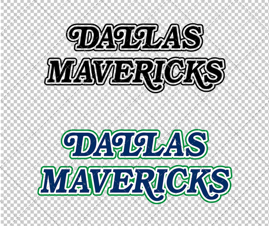 Dallas Mavericks Wordmark 1980, Svg, Dxf, Eps, Png - SvgShopArt