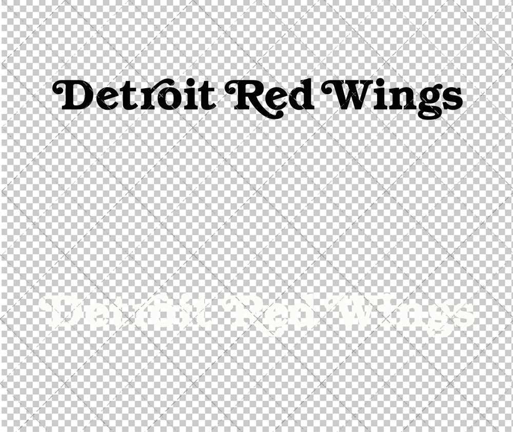 Detroit Red Wings Wordmark 1985 002, Svg, Dxf, Eps, Png - SvgShopArt