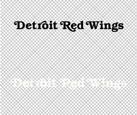 Detroit Red Wings Wordmark 1985 002, Svg, Dxf, Eps, Png - SvgShopArt