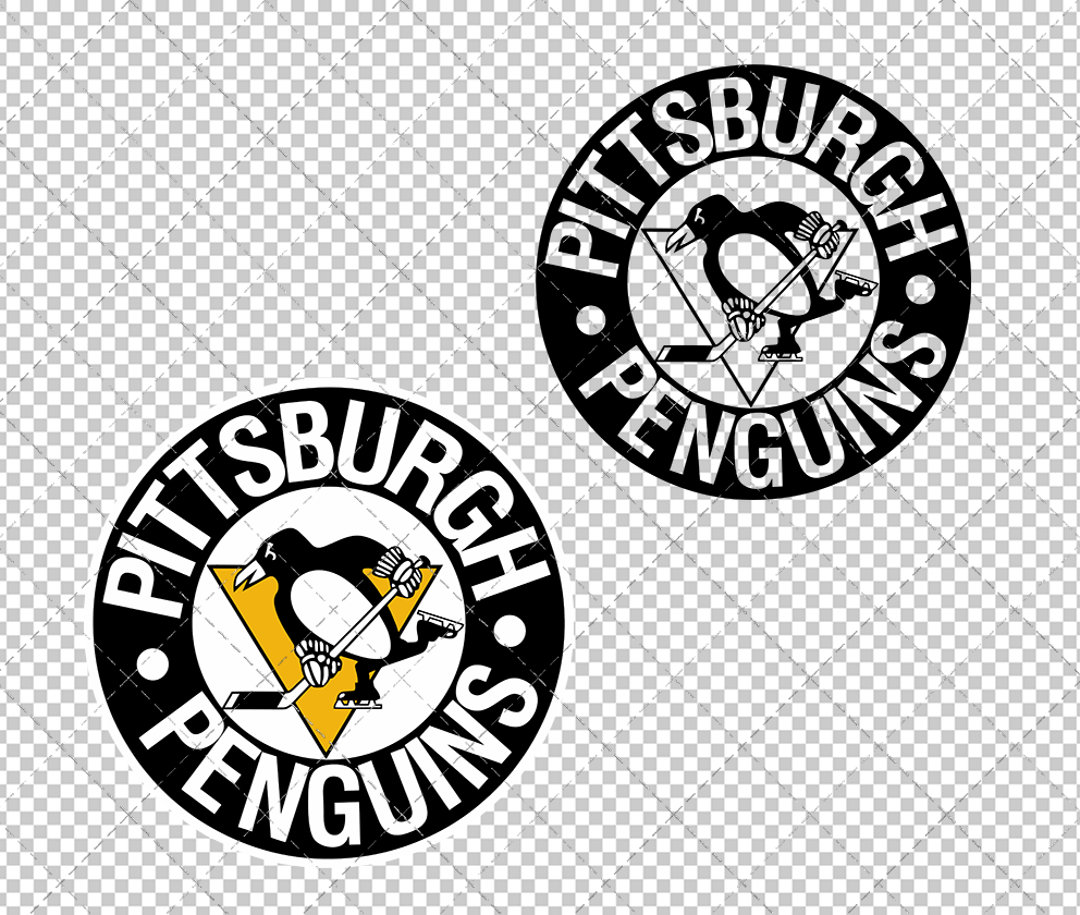 Pittsburgh Penguins Alternate 2009, Svg, Dxf, Eps, Png - SvgShopArt