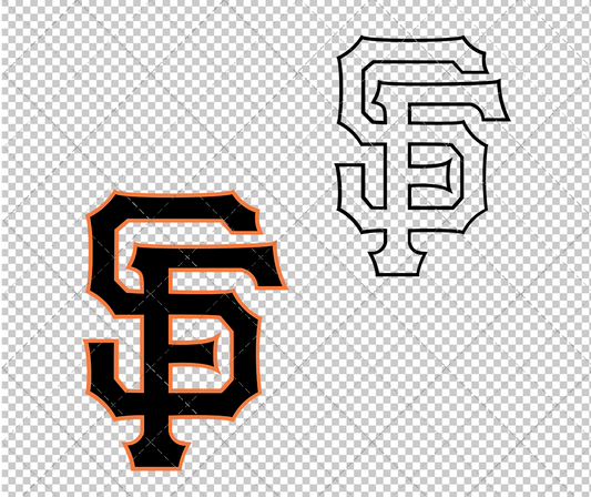 San Francisco Giants Cap 2001, Svg, Dxf, Eps, Png - SvgShopArt