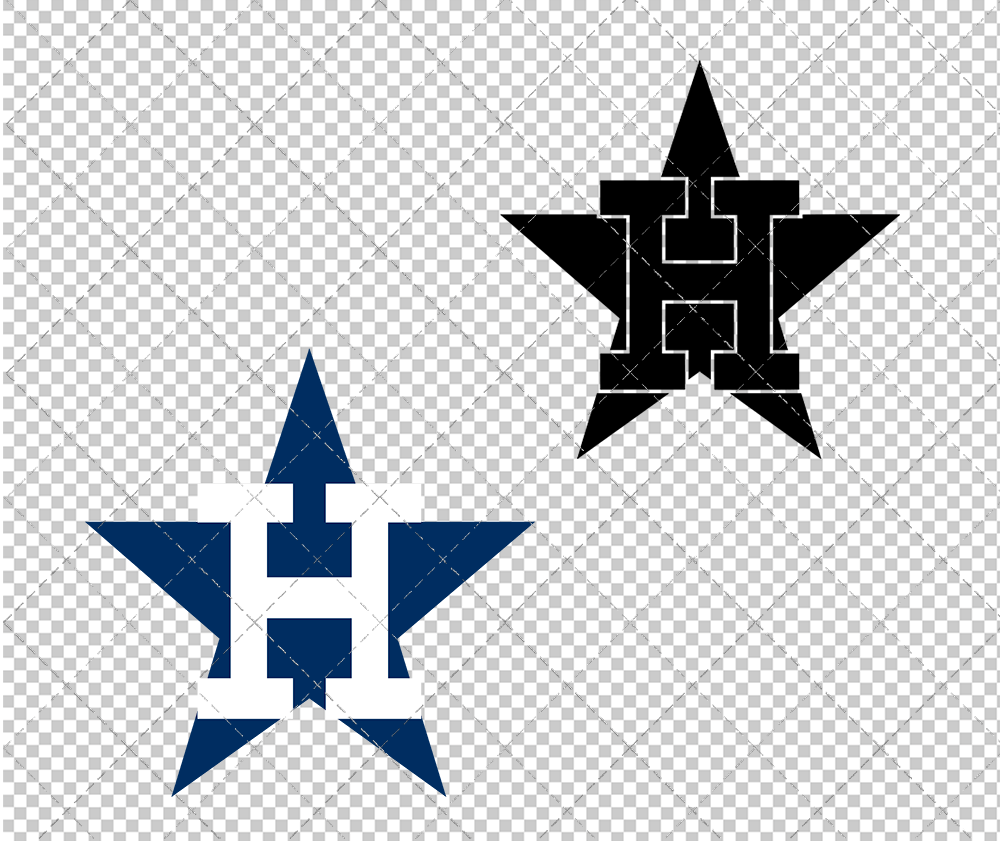 Houston Astros Cap 1971, Svg, Dxf, Eps, Png - SvgShopArt