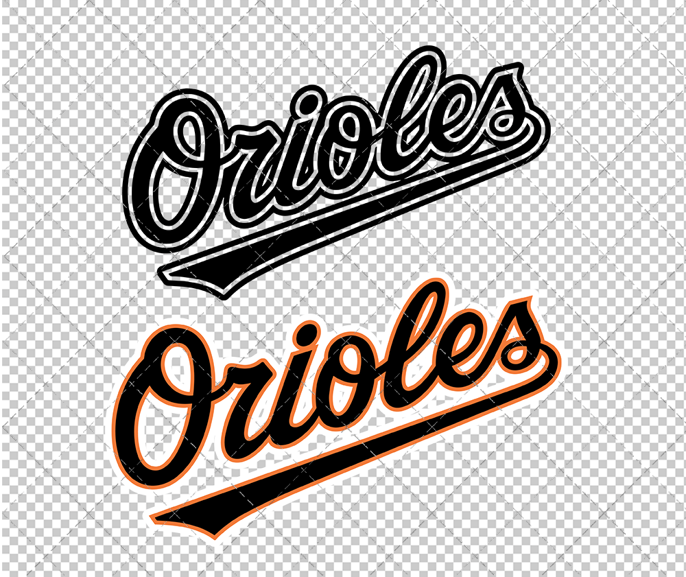 Baltimore Orioles Jersey 1995 002, Svg, Dxf, Eps, Png - SvgShopArt