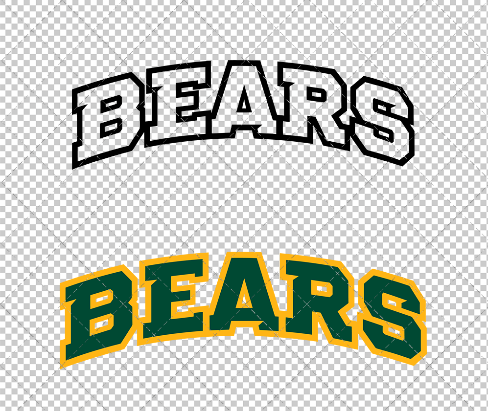 Baylor Bears Wordmark 2005 005, Svg, Dxf, Eps, Png - SvgShopArt