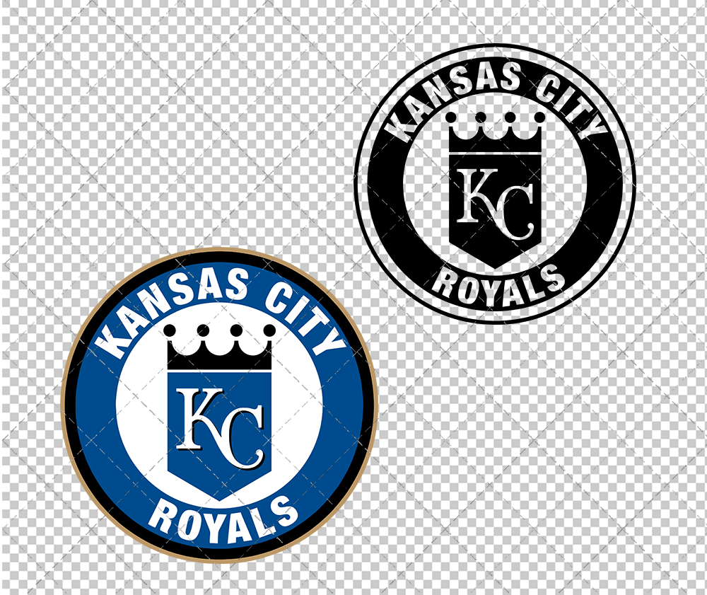 Kansas City Royals Circle 2002, Svg, Dxf, Eps, Png - SvgShopArt