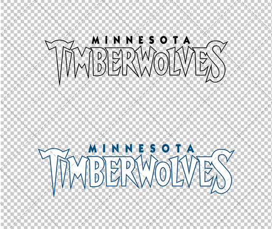 Minnesota Timberwolves Wordmark 1996 002, Svg, Dxf, Eps, Png - SvgShopArt