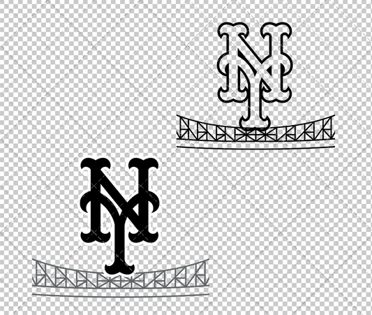 New York Mets City Connect Cap 2024, Svg, Dxf, Eps, Png - SvgShopArt