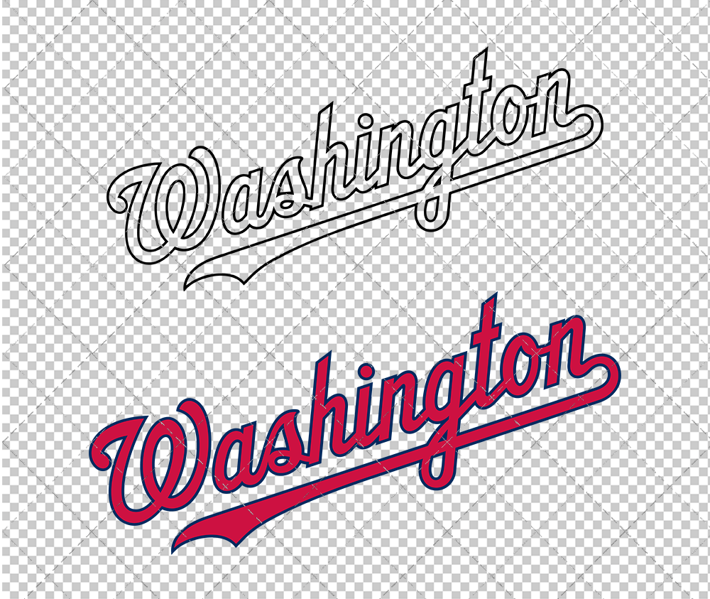 Washington Nationals Wordmark 2011 002, Svg, Dxf, Eps, Png - SvgShopArt