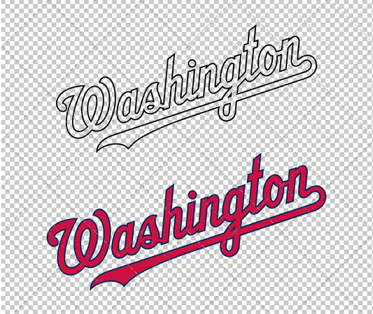 Washington Nationals Wordmark 2011 002, Svg, Dxf, Eps, Png - SvgShopArt