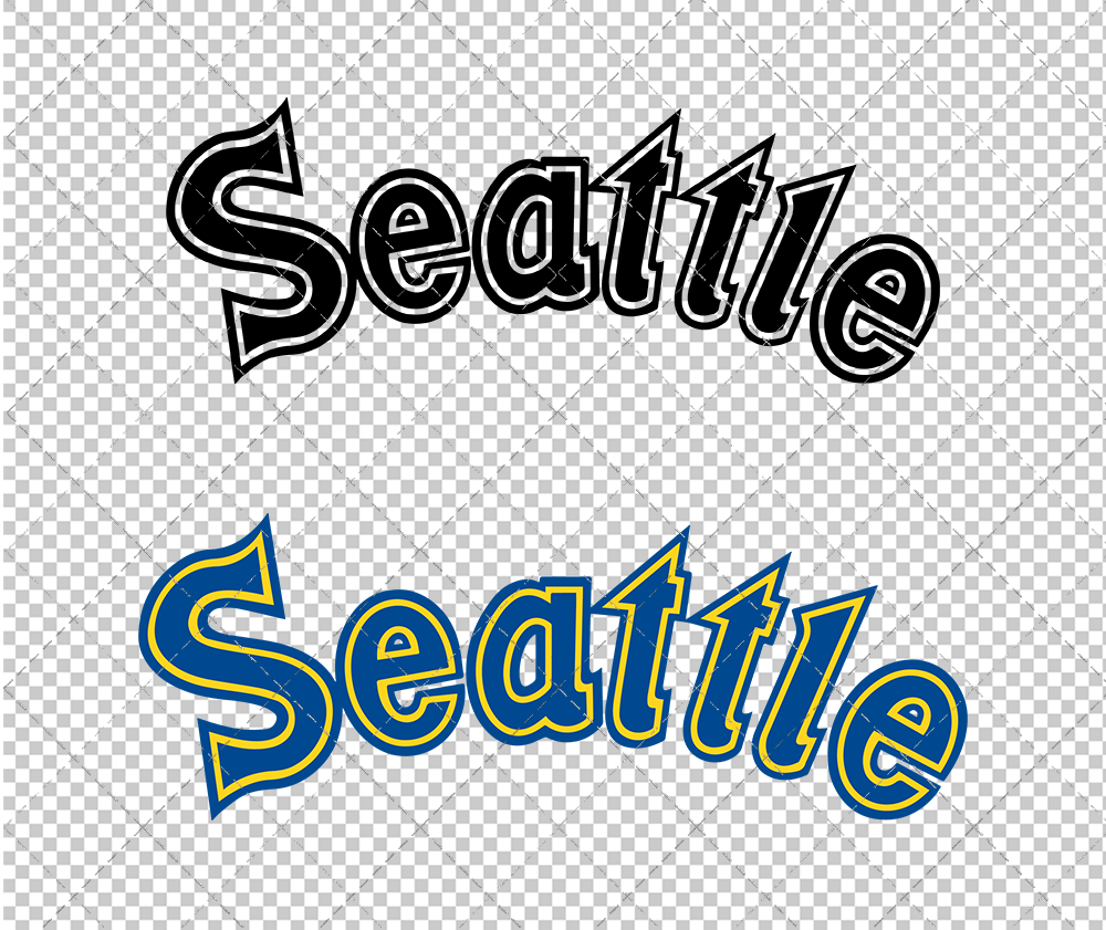 Seattle Mariners Jersey 1981 002, Svg, Dxf, Eps, Png - SvgShopArt