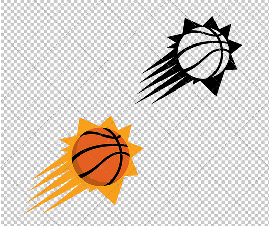 Phoenix Suns Alternate 2013 002, Svg, Dxf, Eps, Png - SvgShopArt