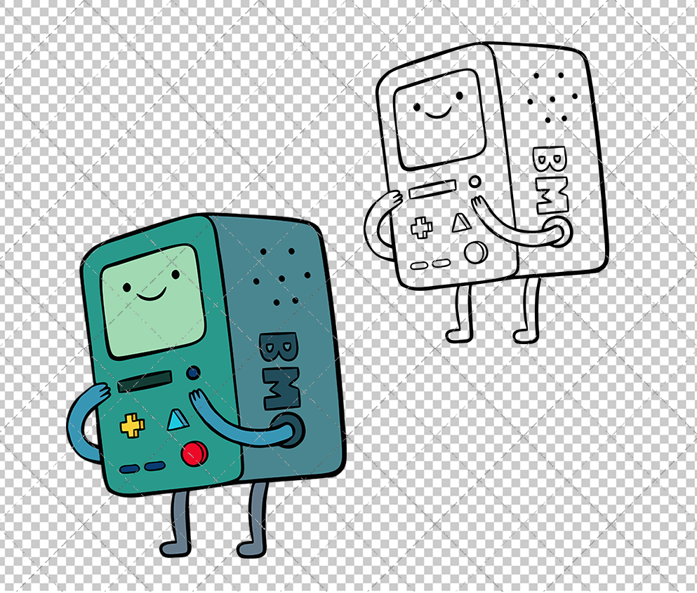 BMO - Adventure Time, Svg, Dxf, Eps, Png - SvgShopArt