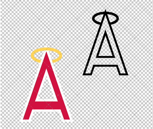 Los Angeles Angels Cap 1972, Svg, Dxf, Eps, Png - SvgShopArt