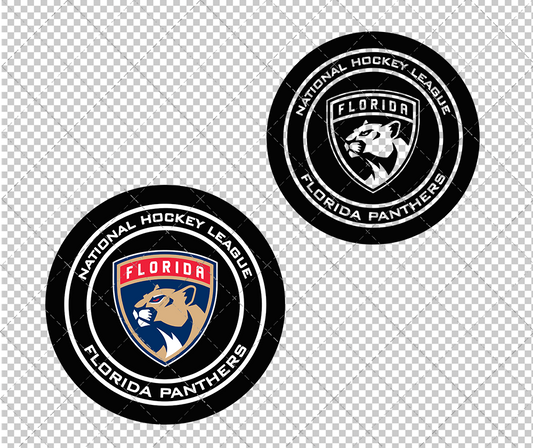 Florida Panthers Circle 2016 003, Svg, Dxf, Eps, Png - SvgShopArt