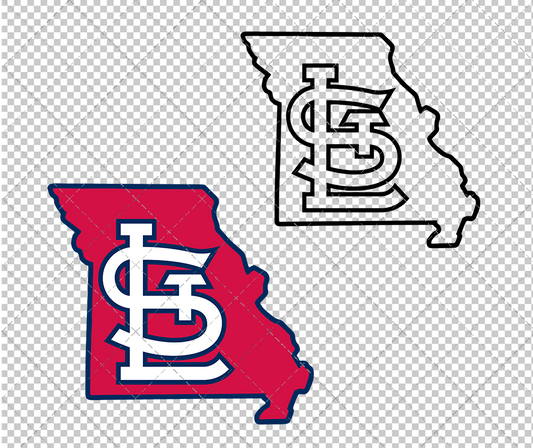 St. Louis Cardinals Concept 1999 004, Svg, Dxf, Eps, Png - SvgShopArt