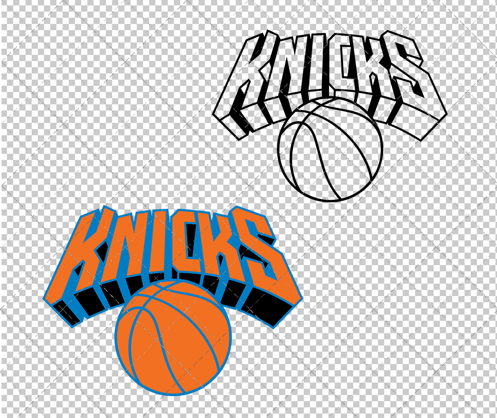 New York Knicks Alternate 1992, Svg, Dxf, Eps, Png - SvgShopArt