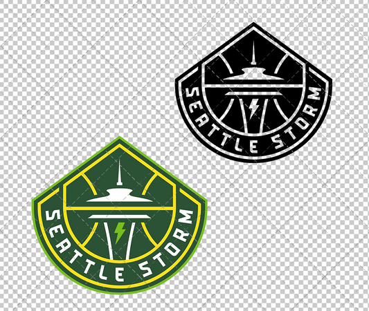 Seattle Storm 2021, Svg, Dxf, Eps, Png - SvgShopArt