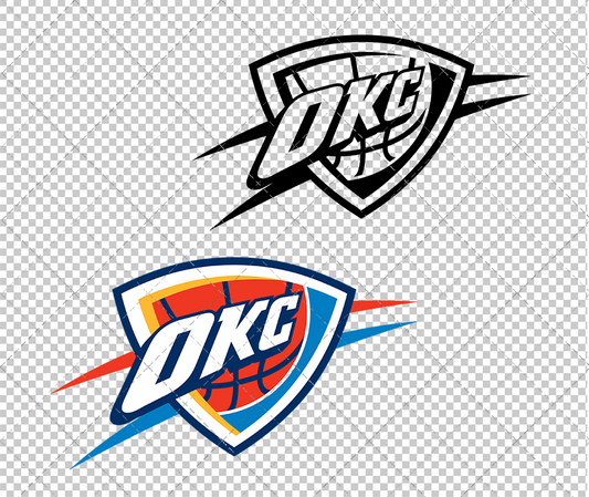 Oklahoma City Thunder Alternate 2008, Svg, Dxf, Eps, Png - SvgShopArt