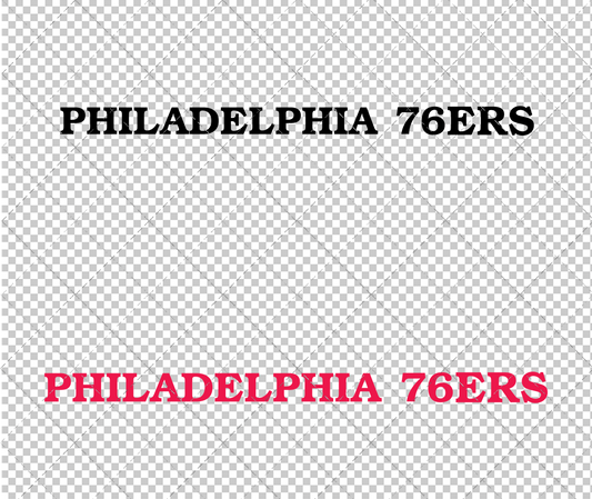 Philadelphia 76ers Wordmark 2015 002, Svg, Dxf, Eps, Png - SvgShopArt