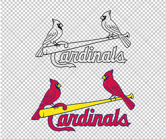 St. Louis Cardinals Alternate 1999 002, Svg, Dxf, Eps, Png - SvgShopArt