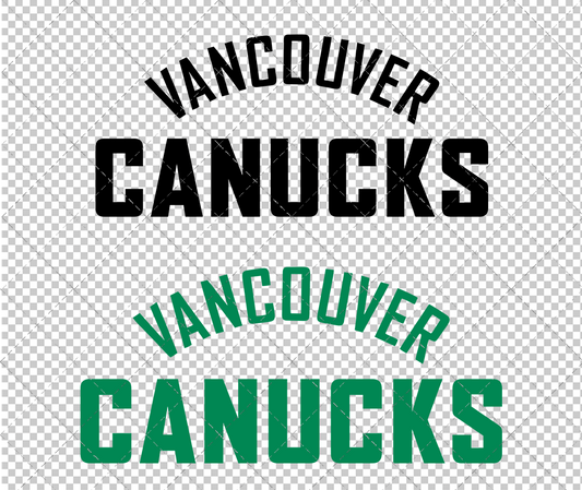 Vancouver Canucks Wordmark 2007 005, Svg, Dxf, Eps, Png - SvgShopArt